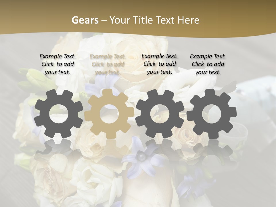 Happiness Elegance Nosegay PowerPoint Template