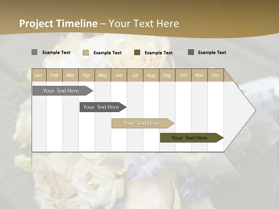 Happiness Elegance Nosegay PowerPoint Template