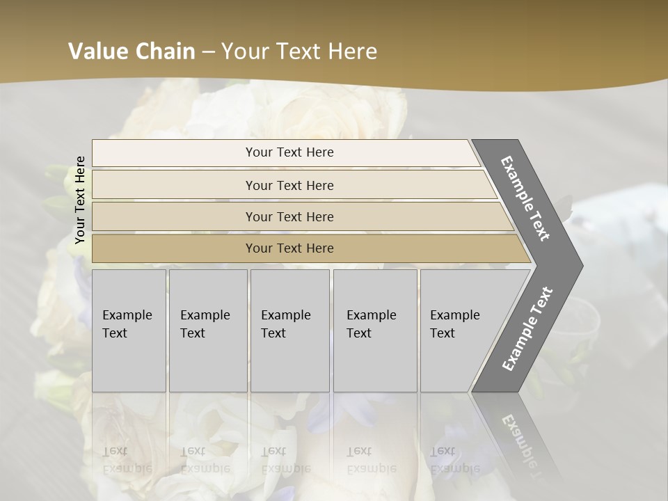 Happiness Elegance Nosegay PowerPoint Template