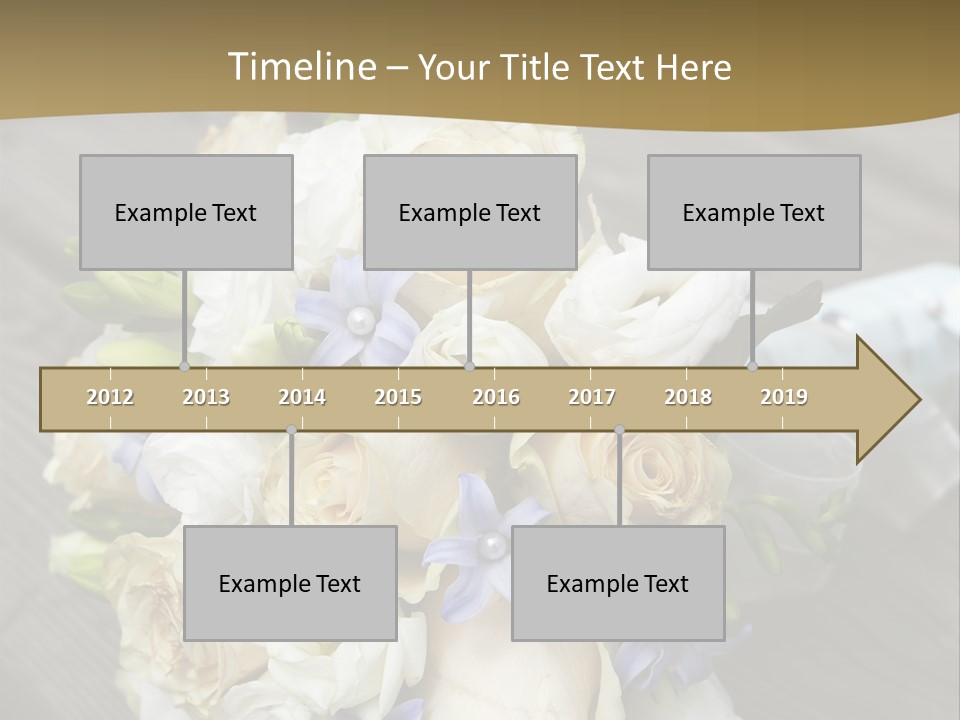 Happiness Elegance Nosegay PowerPoint Template