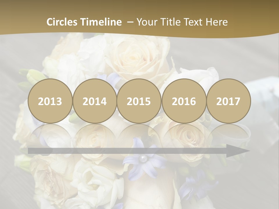 Happiness Elegance Nosegay PowerPoint Template