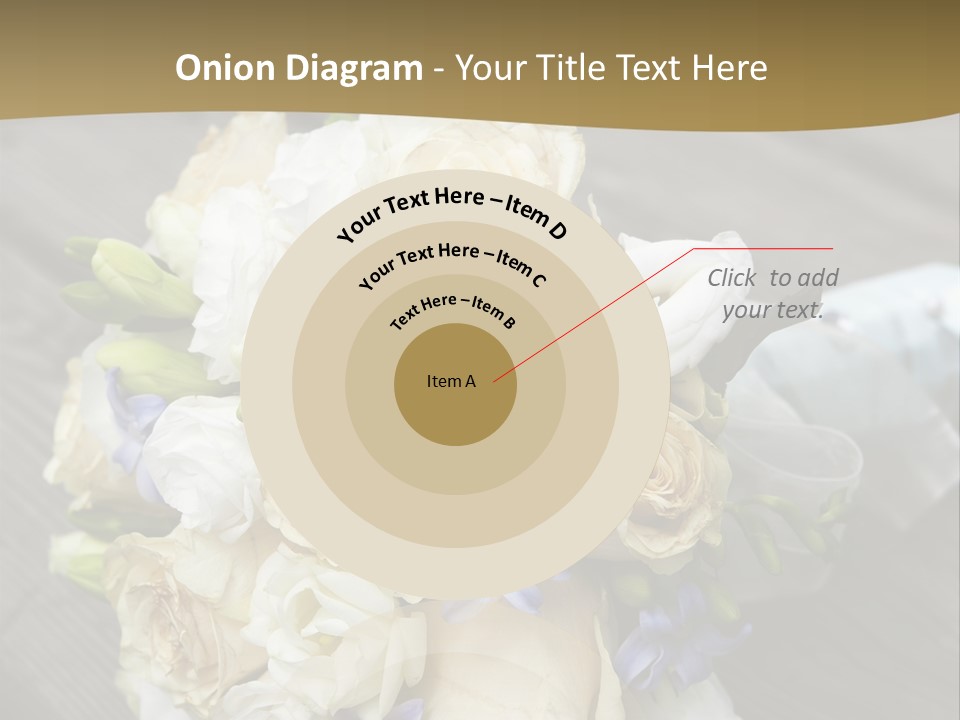 Happiness Elegance Nosegay PowerPoint Template