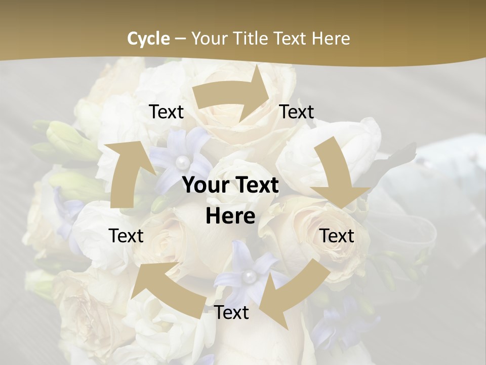 Happiness Elegance Nosegay PowerPoint Template