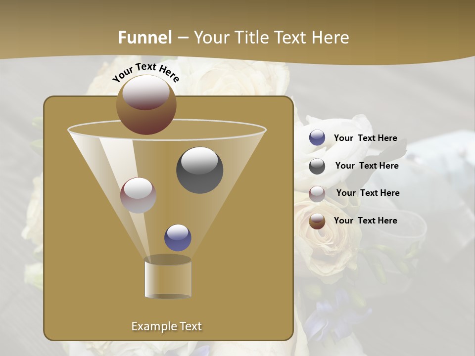 Happiness Elegance Nosegay PowerPoint Template