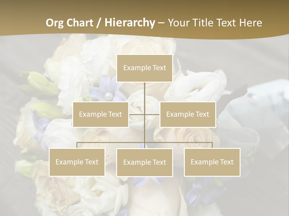 Happiness Elegance Nosegay PowerPoint Template