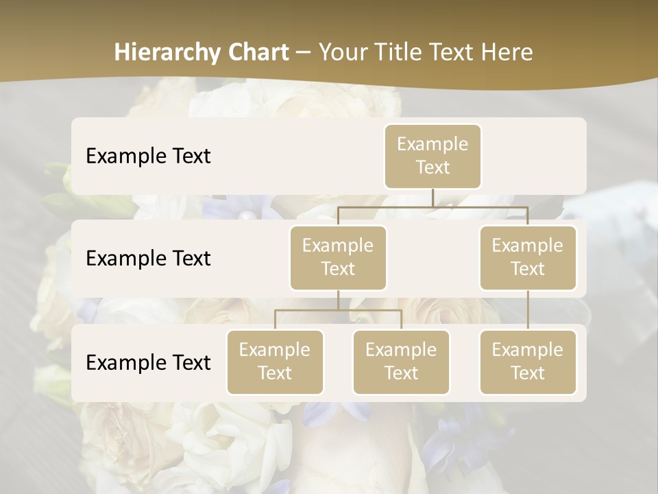 Happiness Elegance Nosegay PowerPoint Template