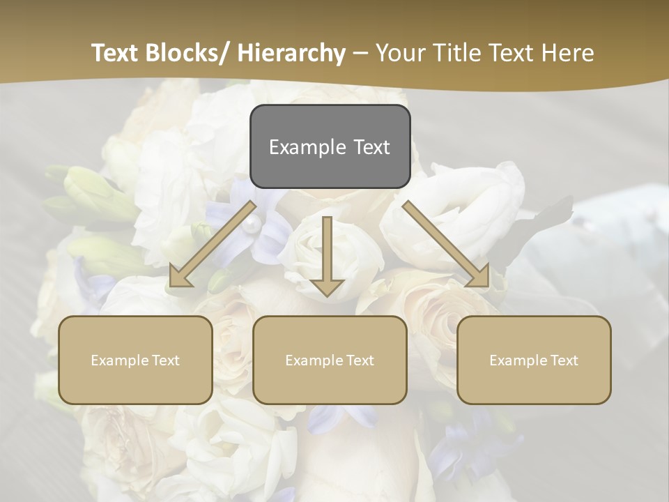 Happiness Elegance Nosegay PowerPoint Template
