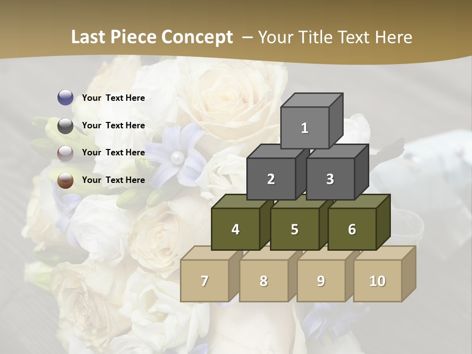 Happiness Elegance Nosegay PowerPoint Template