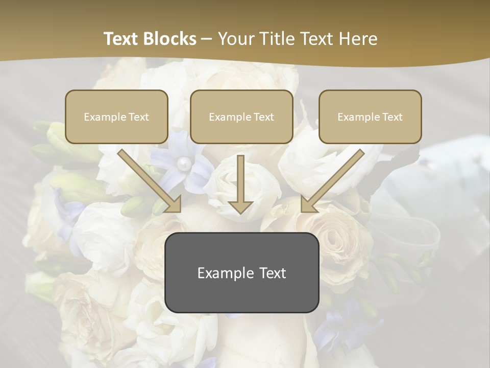 Happiness Elegance Nosegay PowerPoint Template