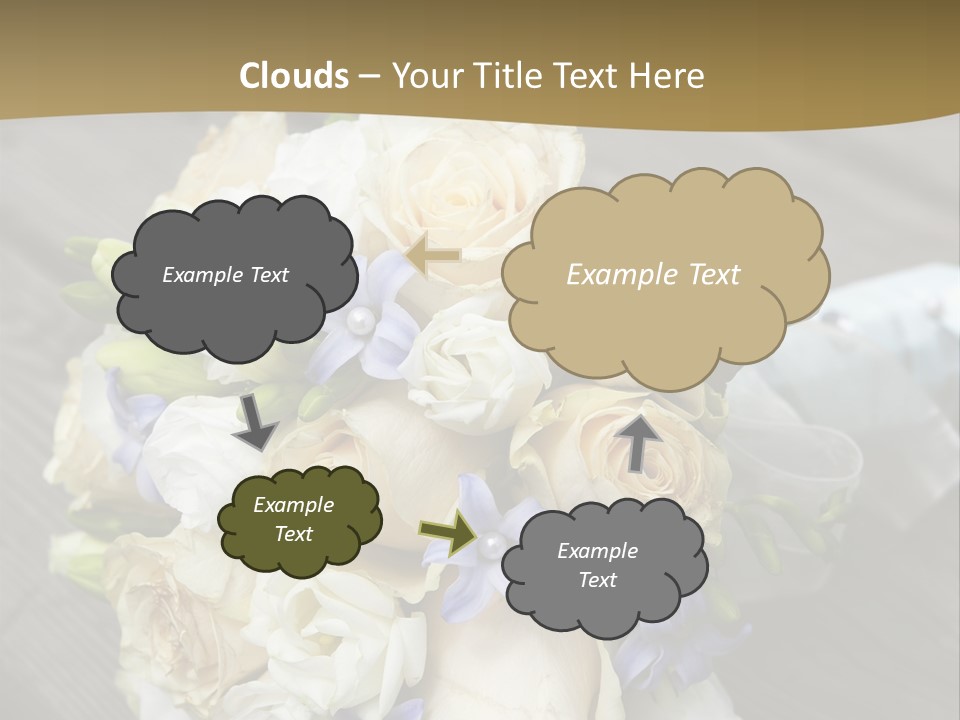 Happiness Elegance Nosegay PowerPoint Template