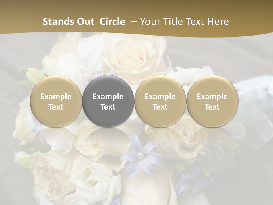 Happiness Elegance Nosegay PowerPoint Template