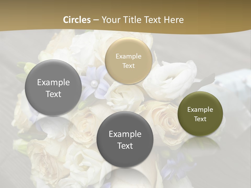 Happiness Elegance Nosegay PowerPoint Template