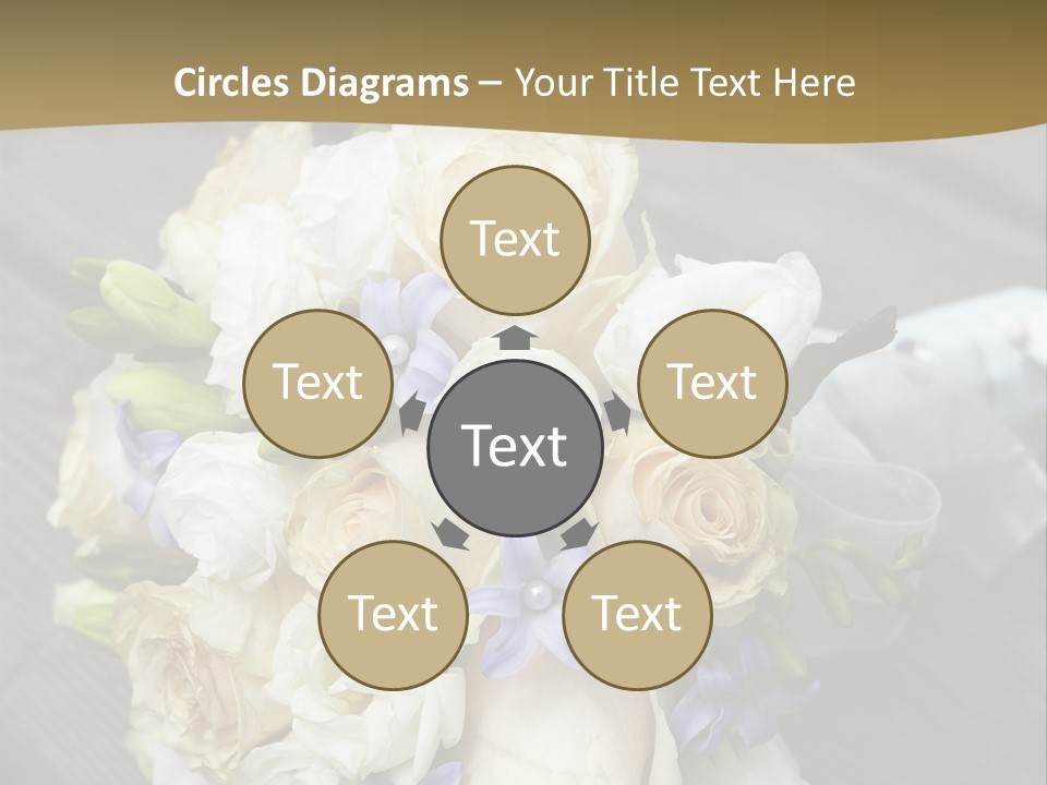 Happiness Elegance Nosegay PowerPoint Template