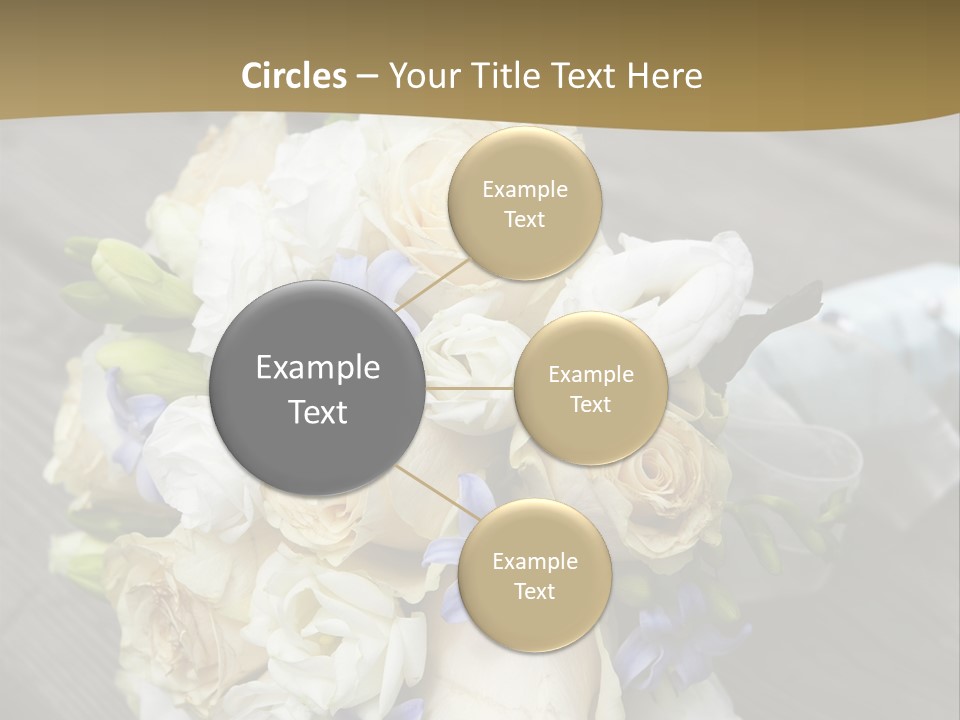 Happiness Elegance Nosegay PowerPoint Template