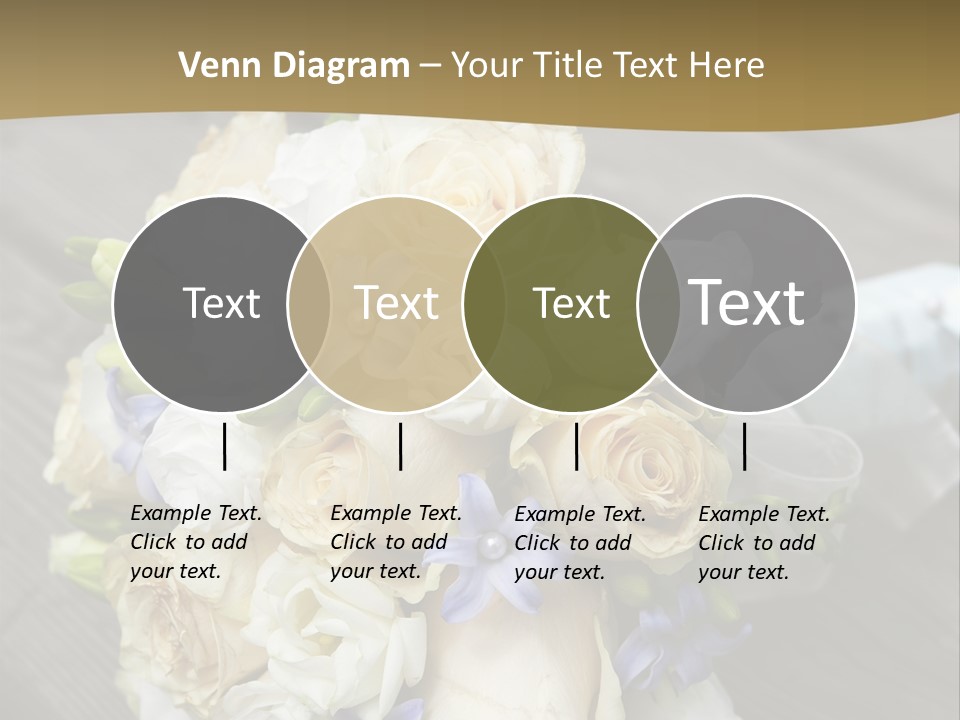 Happiness Elegance Nosegay PowerPoint Template