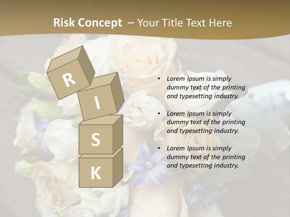 Happiness Elegance Nosegay PowerPoint Template