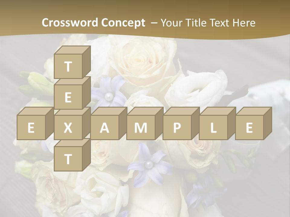 Happiness Elegance Nosegay PowerPoint Template