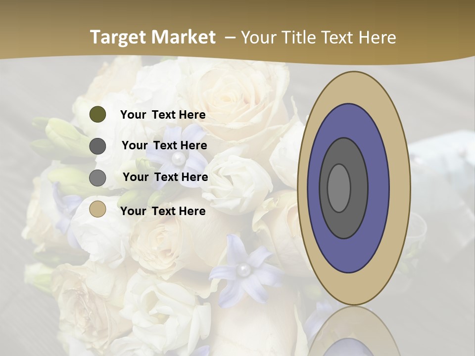 Happiness Elegance Nosegay PowerPoint Template