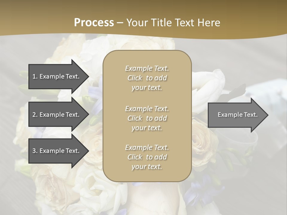 Happiness Elegance Nosegay PowerPoint Template