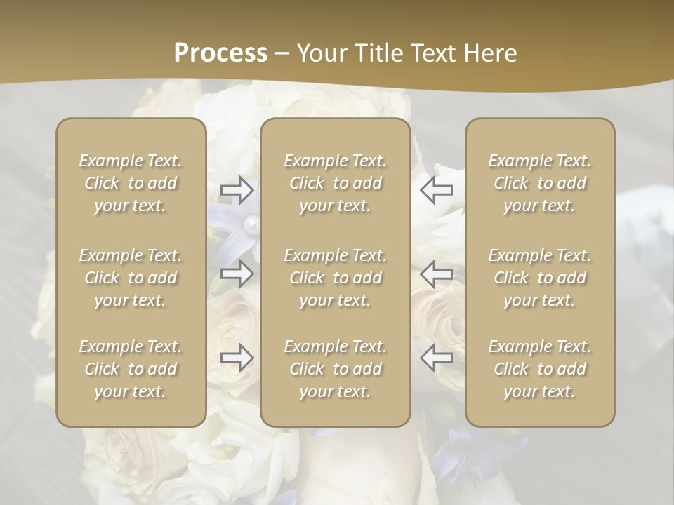 Happiness Elegance Nosegay PowerPoint Template