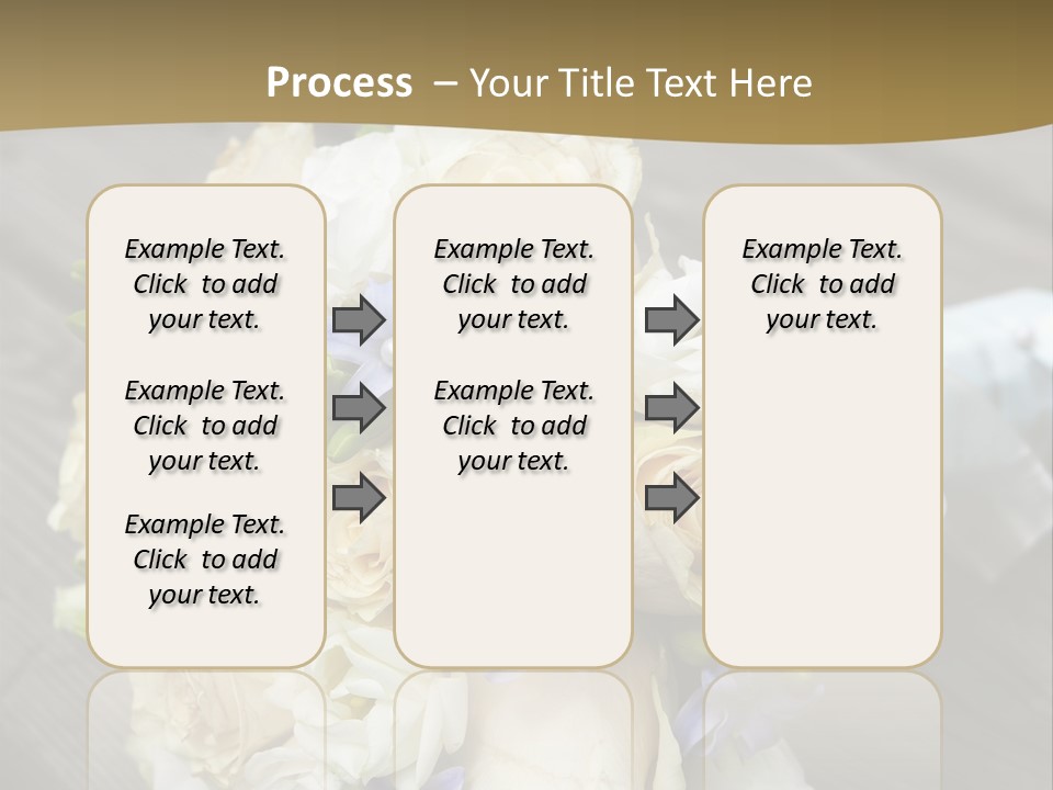 Happiness Elegance Nosegay PowerPoint Template