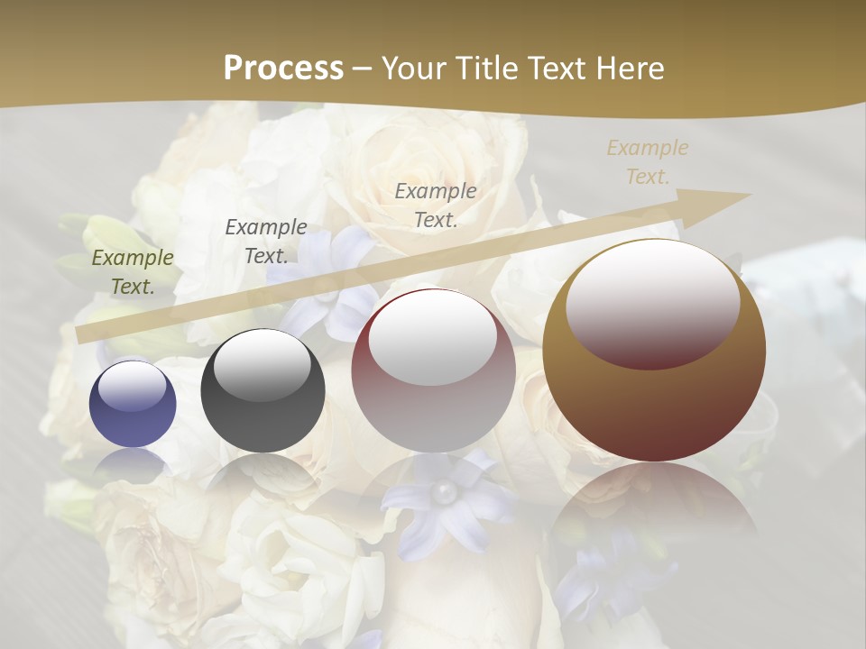 Happiness Elegance Nosegay PowerPoint Template