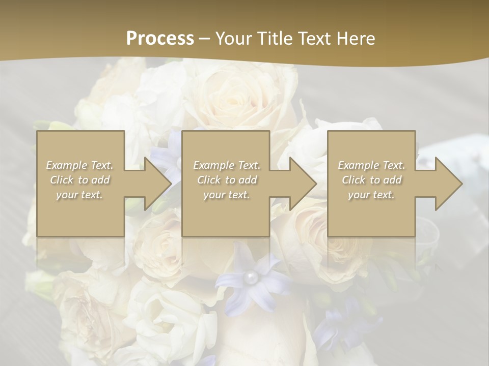 Happiness Elegance Nosegay PowerPoint Template