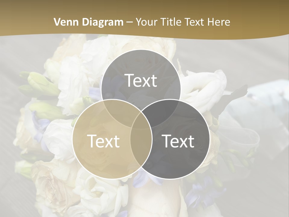 Happiness Elegance Nosegay PowerPoint Template