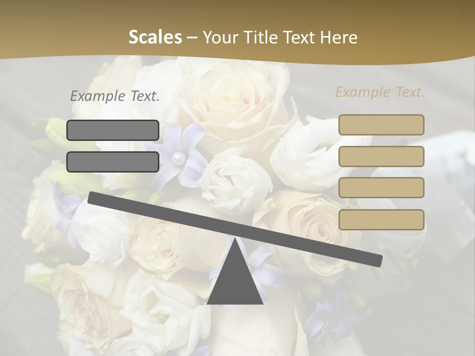 Happiness Elegance Nosegay PowerPoint Template