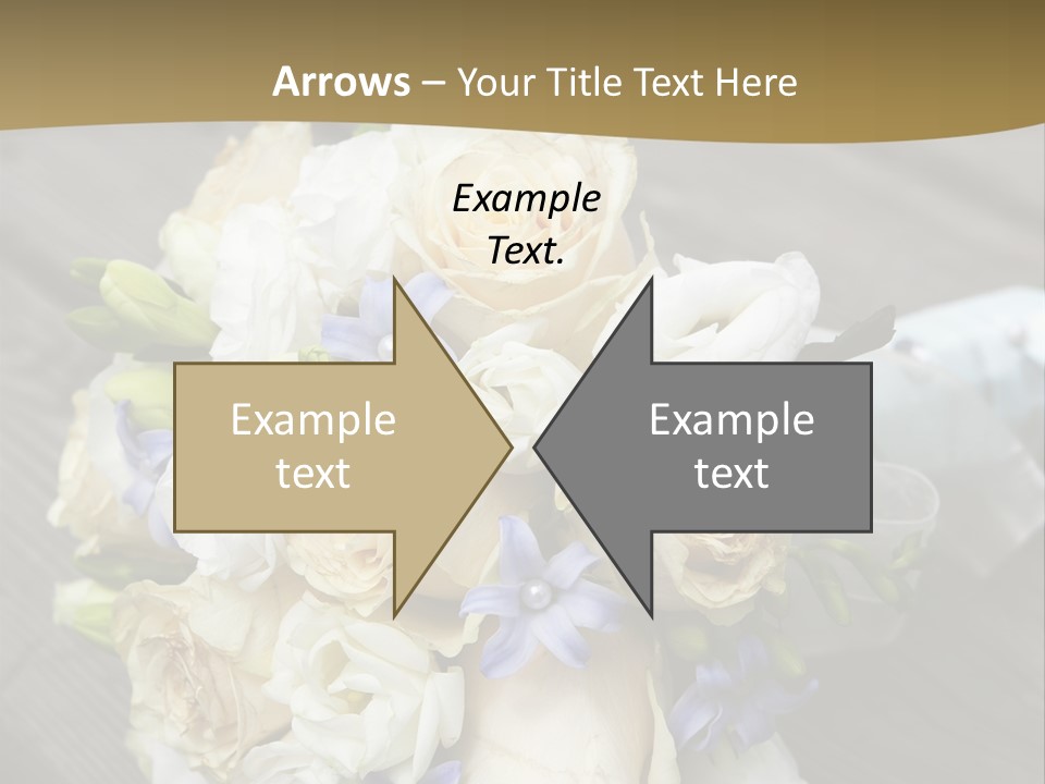 Happiness Elegance Nosegay PowerPoint Template