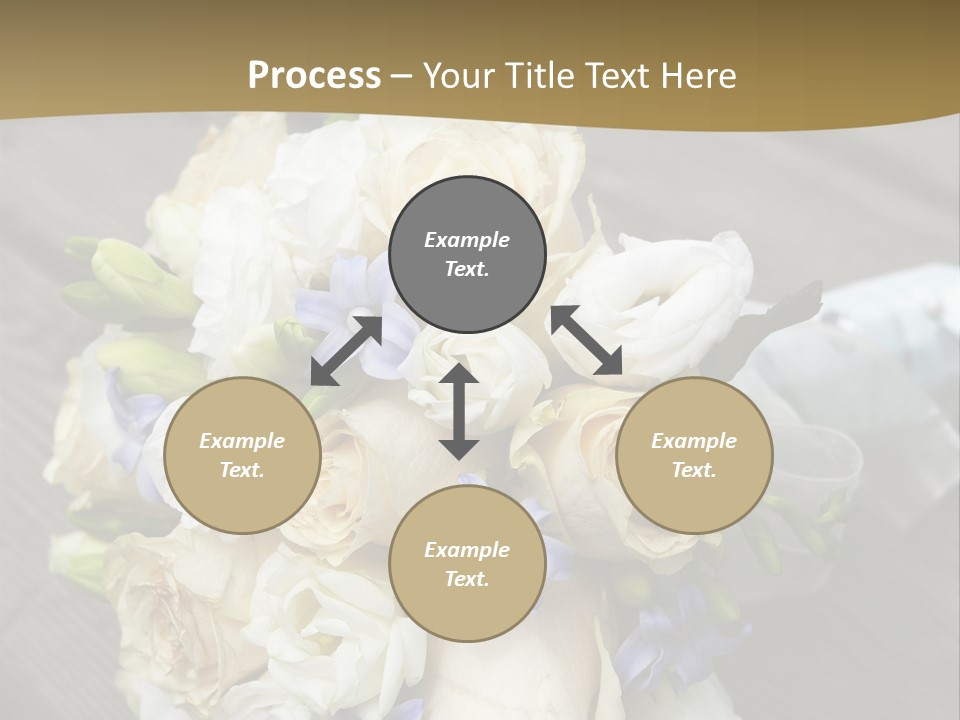 Happiness Elegance Nosegay PowerPoint Template