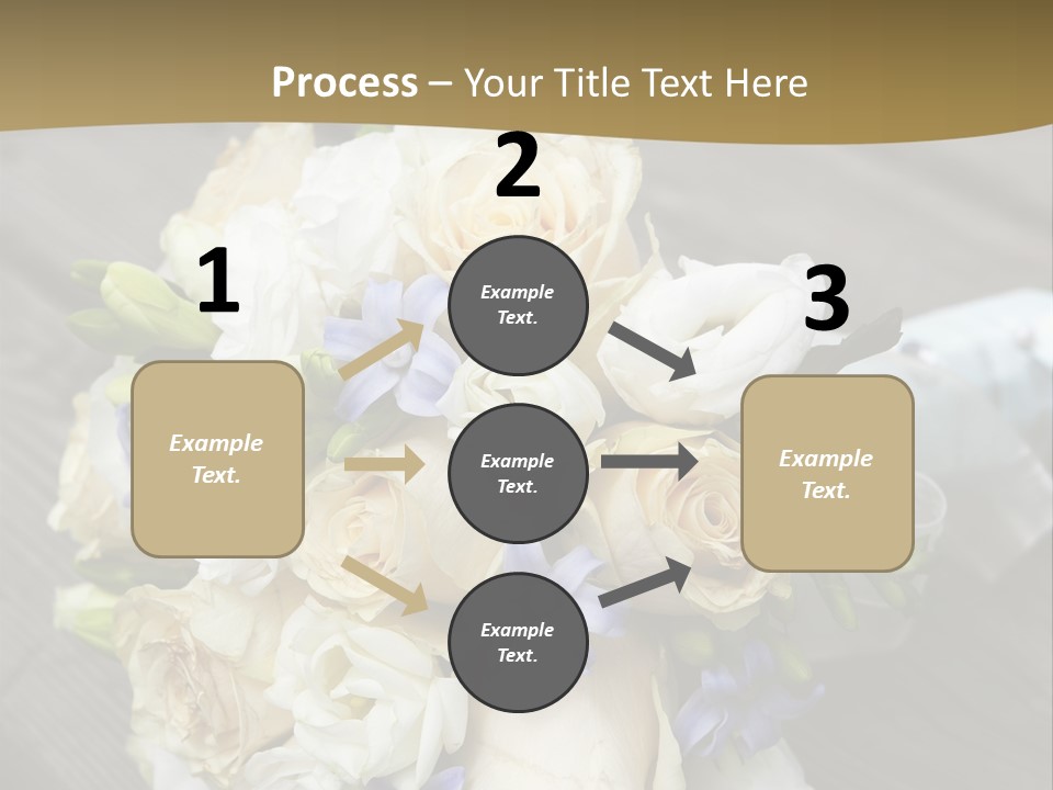 Happiness Elegance Nosegay PowerPoint Template