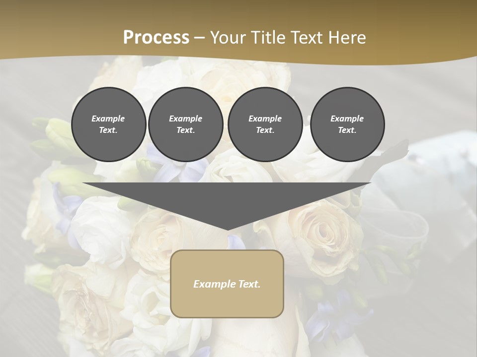Happiness Elegance Nosegay PowerPoint Template