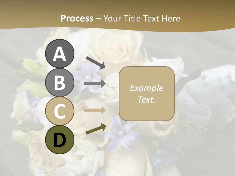 Happiness Elegance Nosegay PowerPoint Template