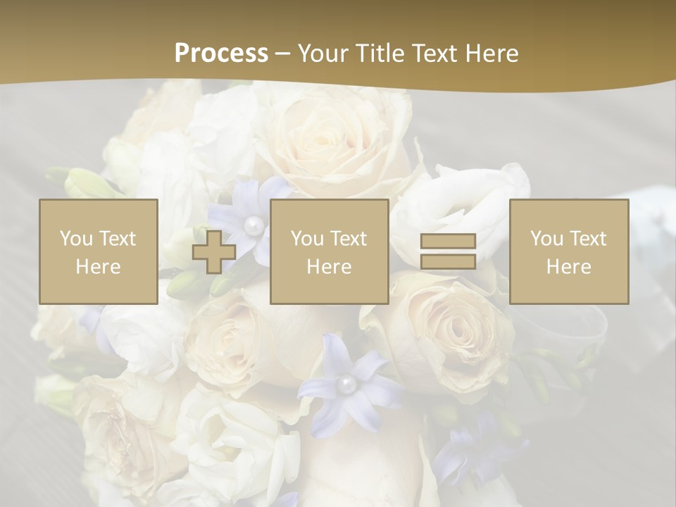 Happiness Elegance Nosegay PowerPoint Template