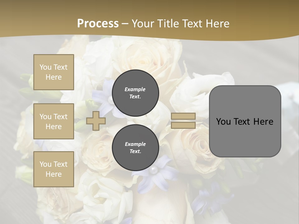 Happiness Elegance Nosegay PowerPoint Template