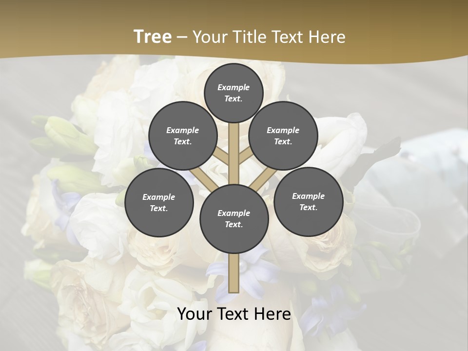 Happiness Elegance Nosegay PowerPoint Template