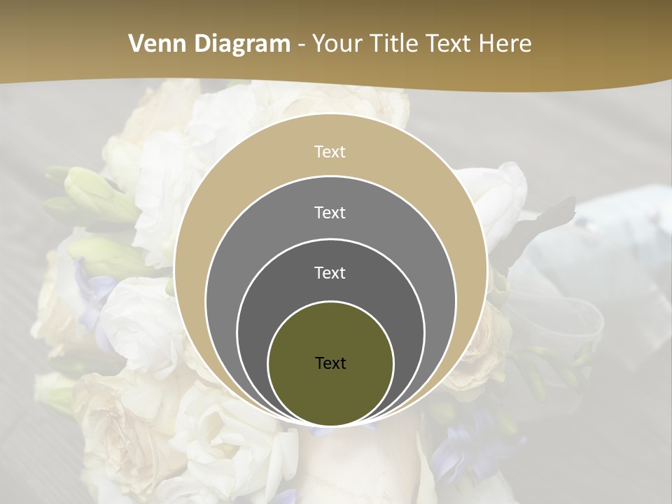 Happiness Elegance Nosegay PowerPoint Template