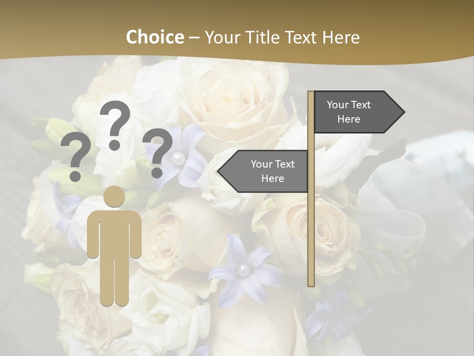 Happiness Elegance Nosegay PowerPoint Template