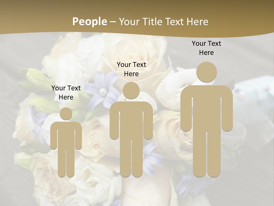 Happiness Elegance Nosegay PowerPoint Template