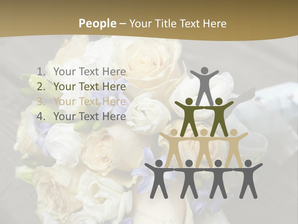 Happiness Elegance Nosegay PowerPoint Template