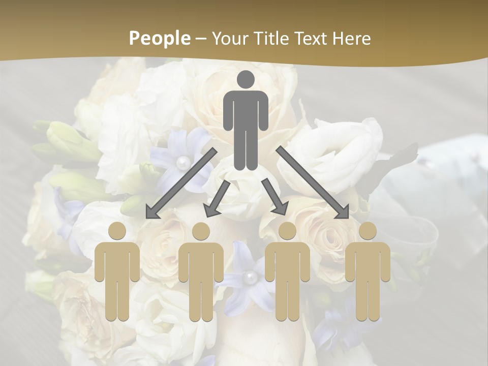 Happiness Elegance Nosegay PowerPoint Template