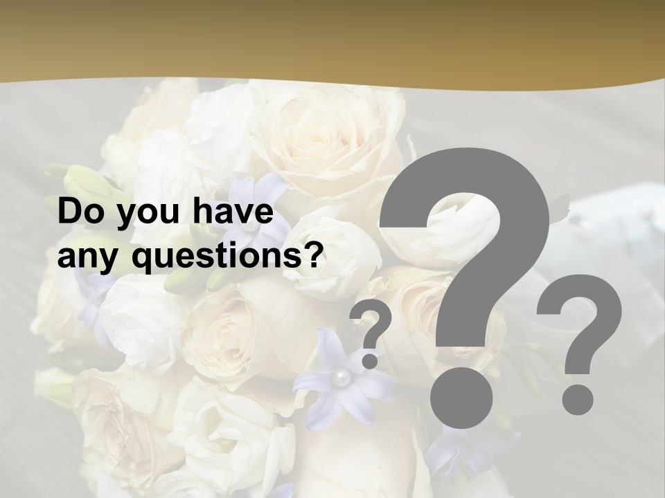 Happiness Elegance Nosegay PowerPoint Template