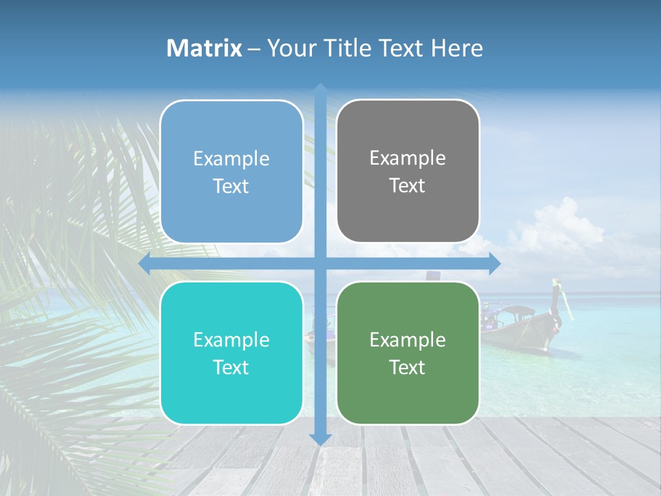 Bay Tropical Sunny PowerPoint Template