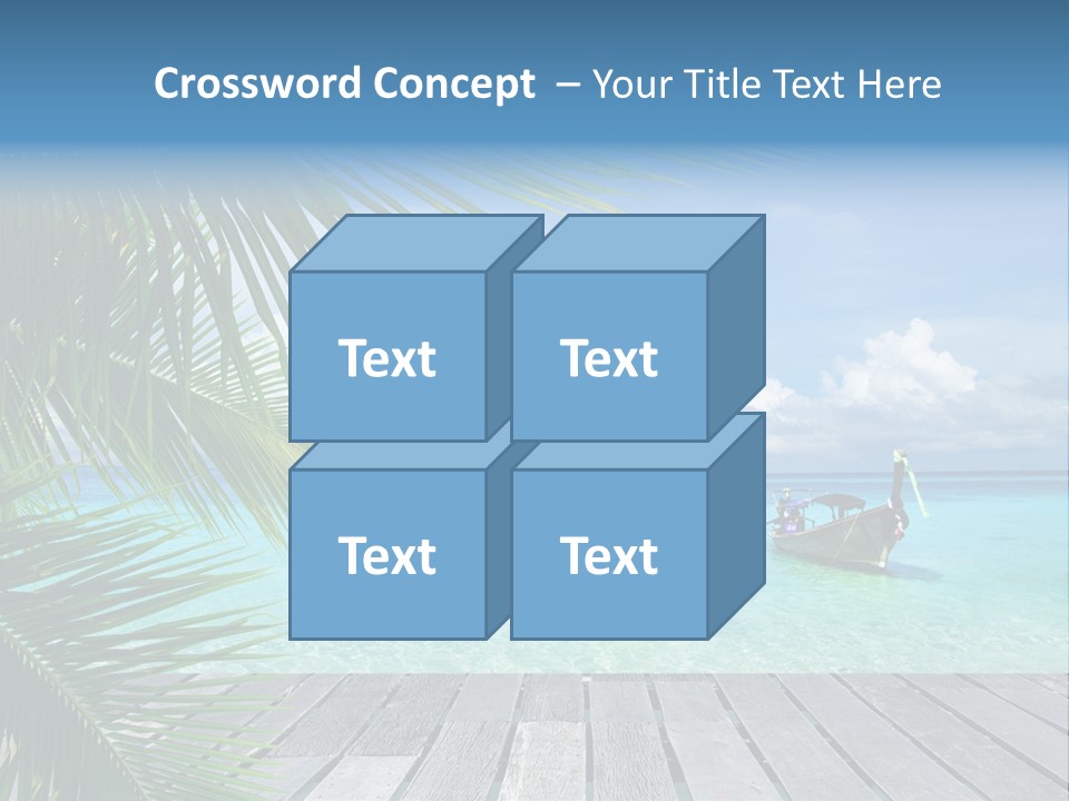 Bay Tropical Sunny PowerPoint Template