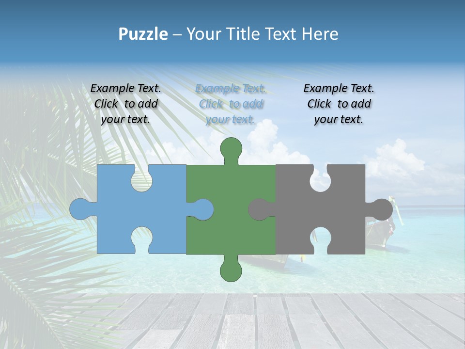 Bay Tropical Sunny PowerPoint Template