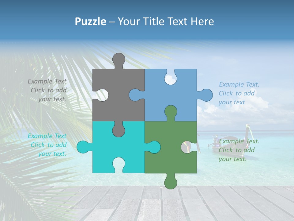 Bay Tropical Sunny PowerPoint Template