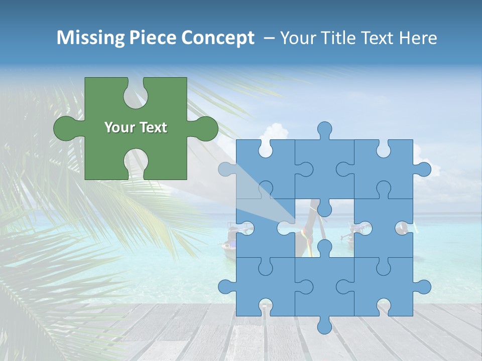 Bay Tropical Sunny PowerPoint Template