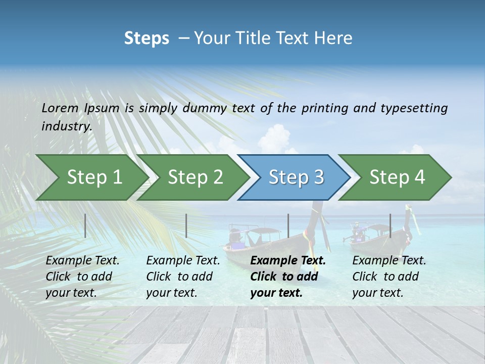 Bay Tropical Sunny PowerPoint Template