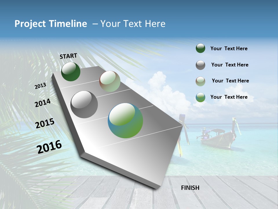 Bay Tropical Sunny PowerPoint Template